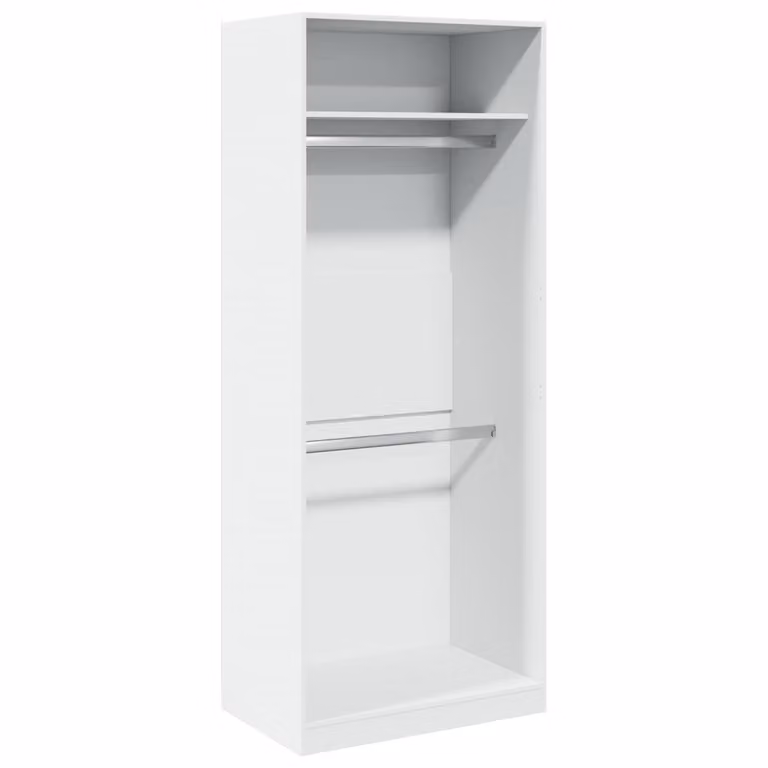 Armadio Bianco 80x50x200 cm in Legno Multistrato
