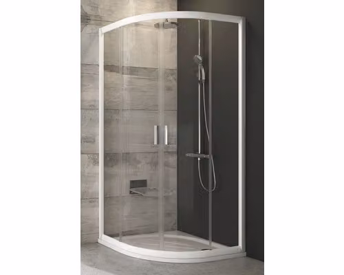 Cabina doccia Ravak Blix BLCP4-90 bianco+doppie porte trasparenti 3B270100Z1