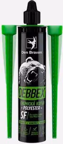 ancoraggio chimico di montaggio 300ml senza stirene DEN BRAVEN POLIESTERE