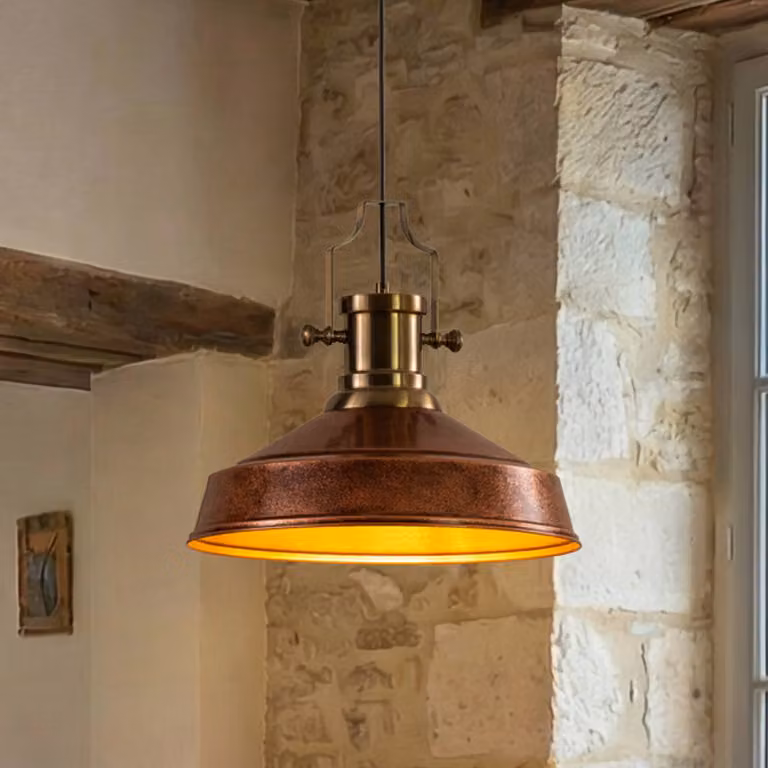 Lampada a sospensione Augusta ROYALTECH, dimmerabile, Rame, Soggiorno / Sala da pranzo, Metallo, Vintage, Lampada a sospensione