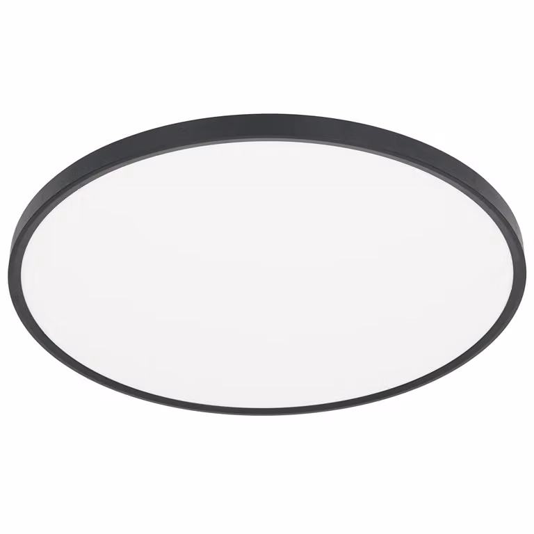 Plafoniera LED rotonda bianco e nero da 50 W, tonalità di bianco 5400 lm, materiale plastico, dimensioni: 2,7 x 60 x 60 cm, IP40, Milagro