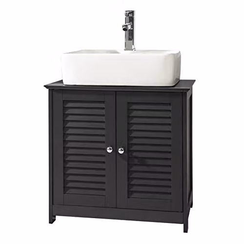 SoBuy Mobile Bagno Sottolavabo Salvaspazio con Mensole Regolabili