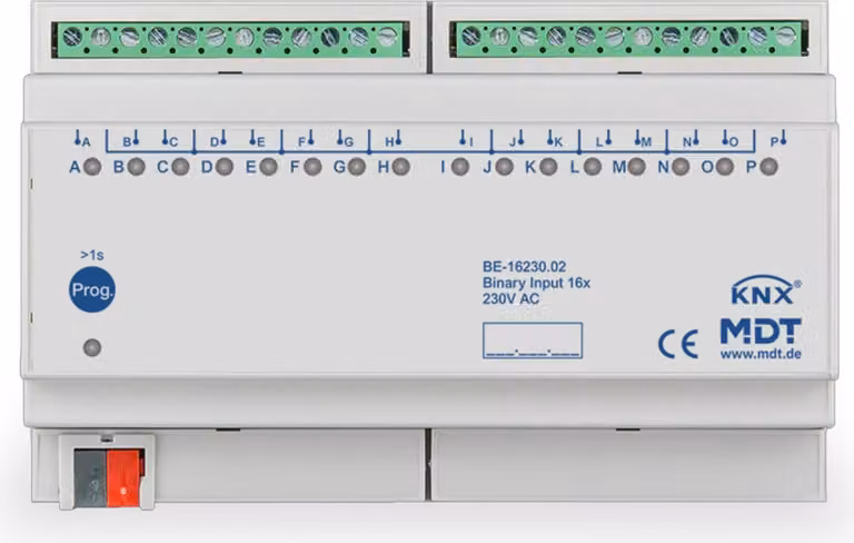 MDT KNX Ingresso binario 16 volte 230 V REG, 1 pz.