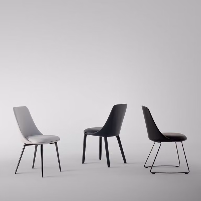 Sedia Itala Bonaldo gambe rivestite