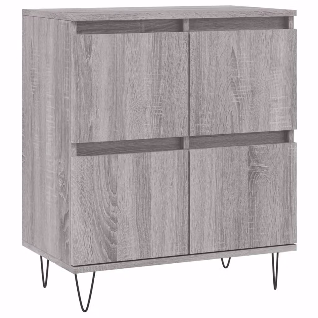 Credenza Grigio Sonoma 60x35x70 cm in Legno Multistrato
