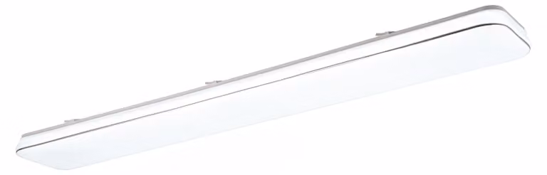 Plafoniera LED rettangolare BLANCA bianca 46 W, bianco neutro 5600 lm, plastica, dimensioni: 6 x 120 x 17 cm, IP20, RL
