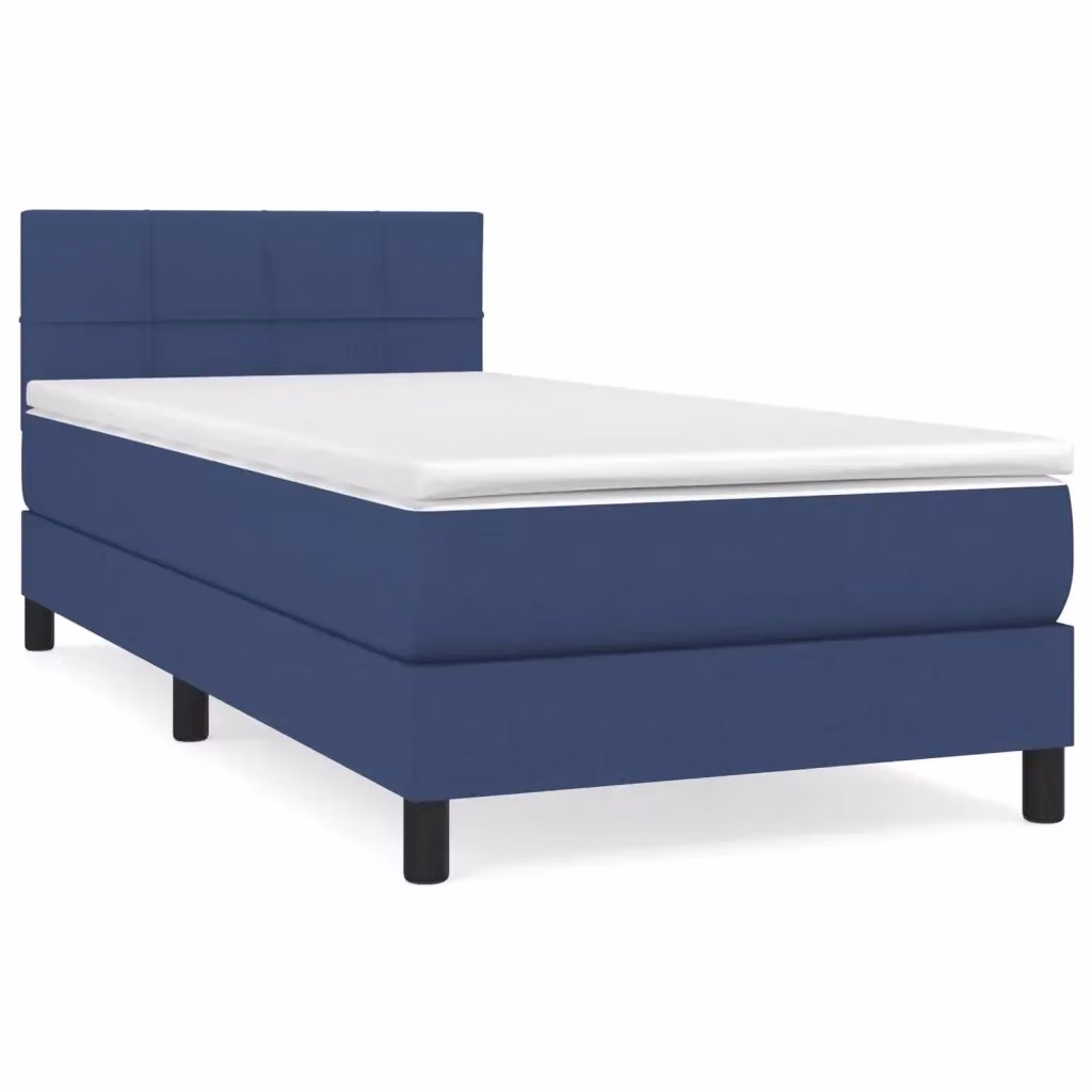 Letto Ibrido con Giroletto a Molle e Materasso vidaXL, Blu e Bianco, L/P/H: 100 x 200 x 203 cm – 2