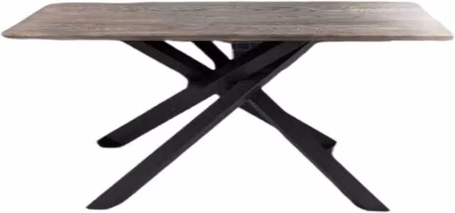 Tavolo fisso Big Table Mobili 2G in rovere massello nodato con finitura beton grigia, L: 160 cm, P: 90 cm, H: 75 cm – 4