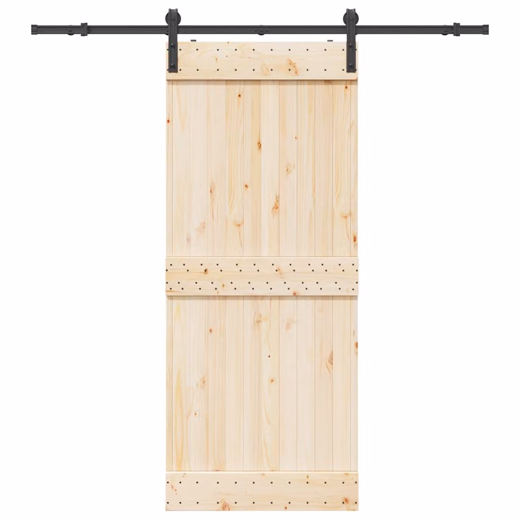 vidaXL Kit di Binari per Porte Scorrevoli in Acciaio Nero Opaco