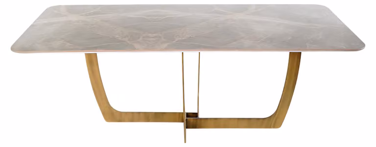 Tavolo da pranzo moderno Elegante tavolo da cucina Tavolo rettangolare in legno