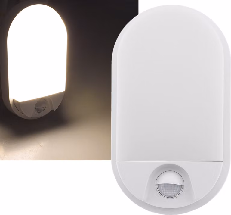 Lampada da esterno Chilitec LED con rilevatore di movimento Portata 9 m Sensore 140°
