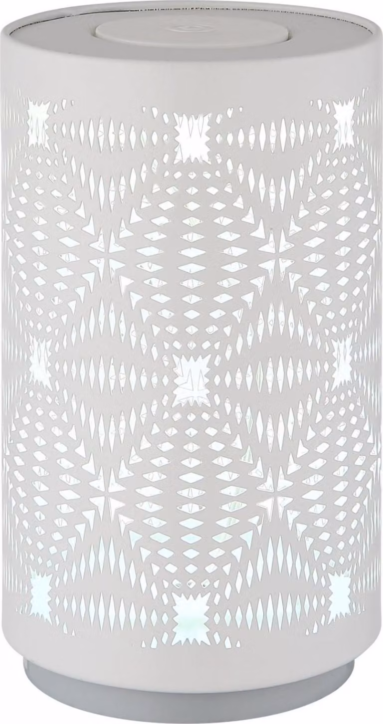 Lampada da tavolo LED RGB, batteria ricaricabile, touch, bianco, H 14 cm