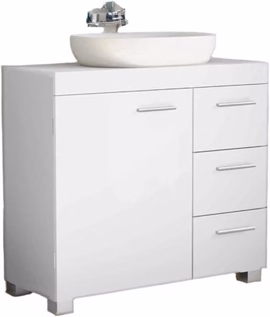 Cassettiera per bagno - cassettiera - unità di decorazione - 3 grandi cassetti - massimizza la conservazione - 30 x 70 x 64 cm