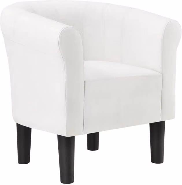 Poltrona lounge seduta sintetica 70 cm bianco 03_0001932
