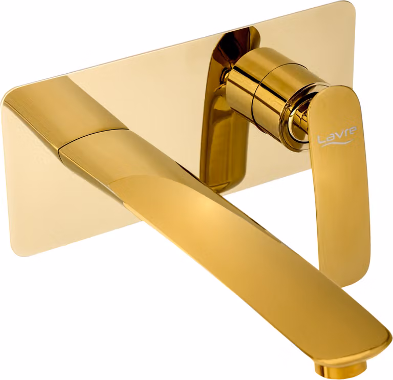 Granitan - Miscelatore lavabo - Rubinetto bagno - Rubinetto oro - da incasso - ottone - TONY