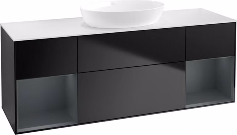 V&B mobile da parete Finion 160cm, Pl wh. m, Reg md m Lac, bla m Lac