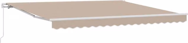 Tenda retrattile Beige 400 × 300 cm Poliestere e Alluminio 3330607
