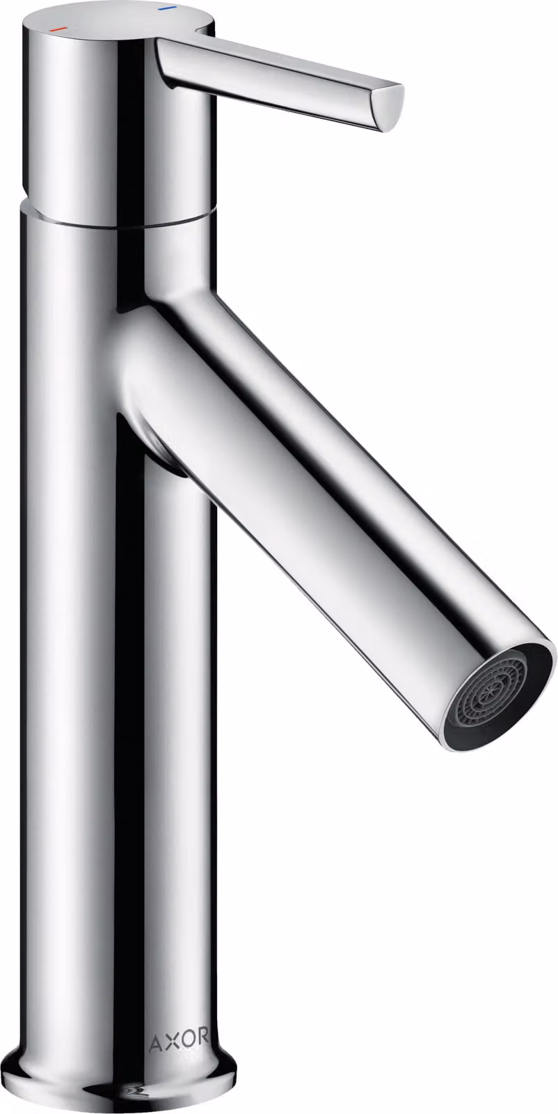 hansgrohe AXOR Starck mitigeur monocommande de lavabo 100 avec poignée sans timon, chromé, 10003000, 10003000
