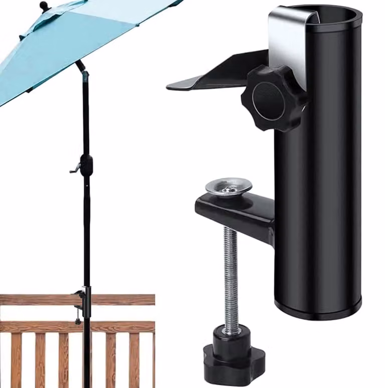 Supporto per ombrellone da balcone - Salvaspazio, facile da installare