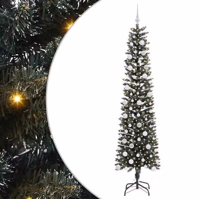 Albero di Natale artificiale verde con 300 LED luce bianca calda vidaXL Altezza: 210 cm – 1