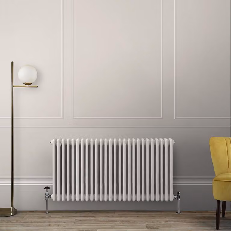 Radiatore Orizzontale a Colonne (3 Colonne) 600mm x 1190mm - Bianco (Pearl Bianco) - Regent
