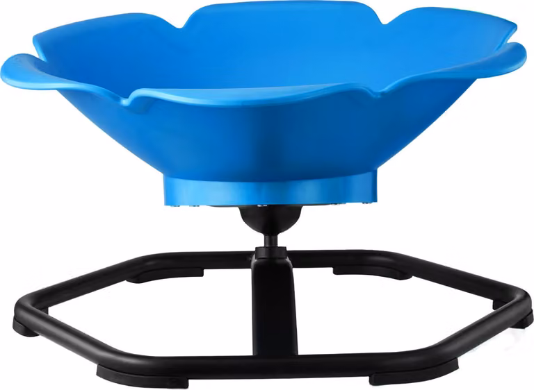 SucceBuy sedia girevole per bambini con design cilindrico, portata 100 kg, giocattolo sensoriale con base in metallo antiscivolo per favorire la coordinazione, l'equilibrio e la concentrazione, blu