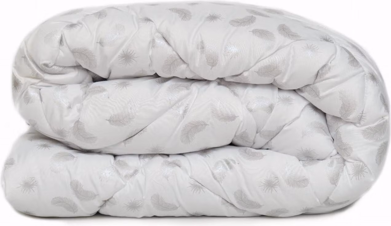 Trapunta 180x200 antiallergica per tutte le stagioni con piume d'argento PREMIUM