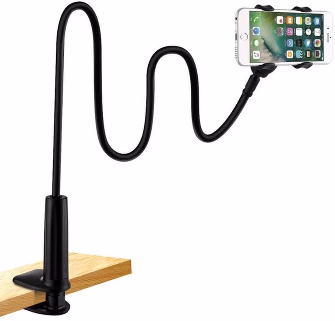 Supporto flessibile per telefono Azomor con braccio lungo, per un utilizzo comodo a casa e in ufficio