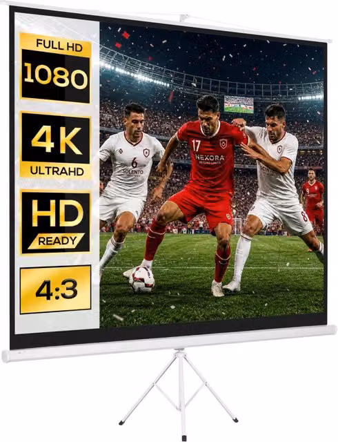 Telo per proiettore Minimal 120 pollici formato 4:3 bianco L: 244 cm, H: 190 cm – 1