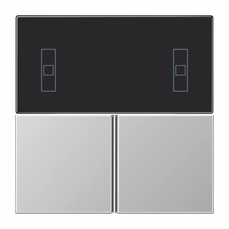 Set completo di chiavi in alluminio - Piastra di copertura per interruttore in alluminio AL 4093 TSA