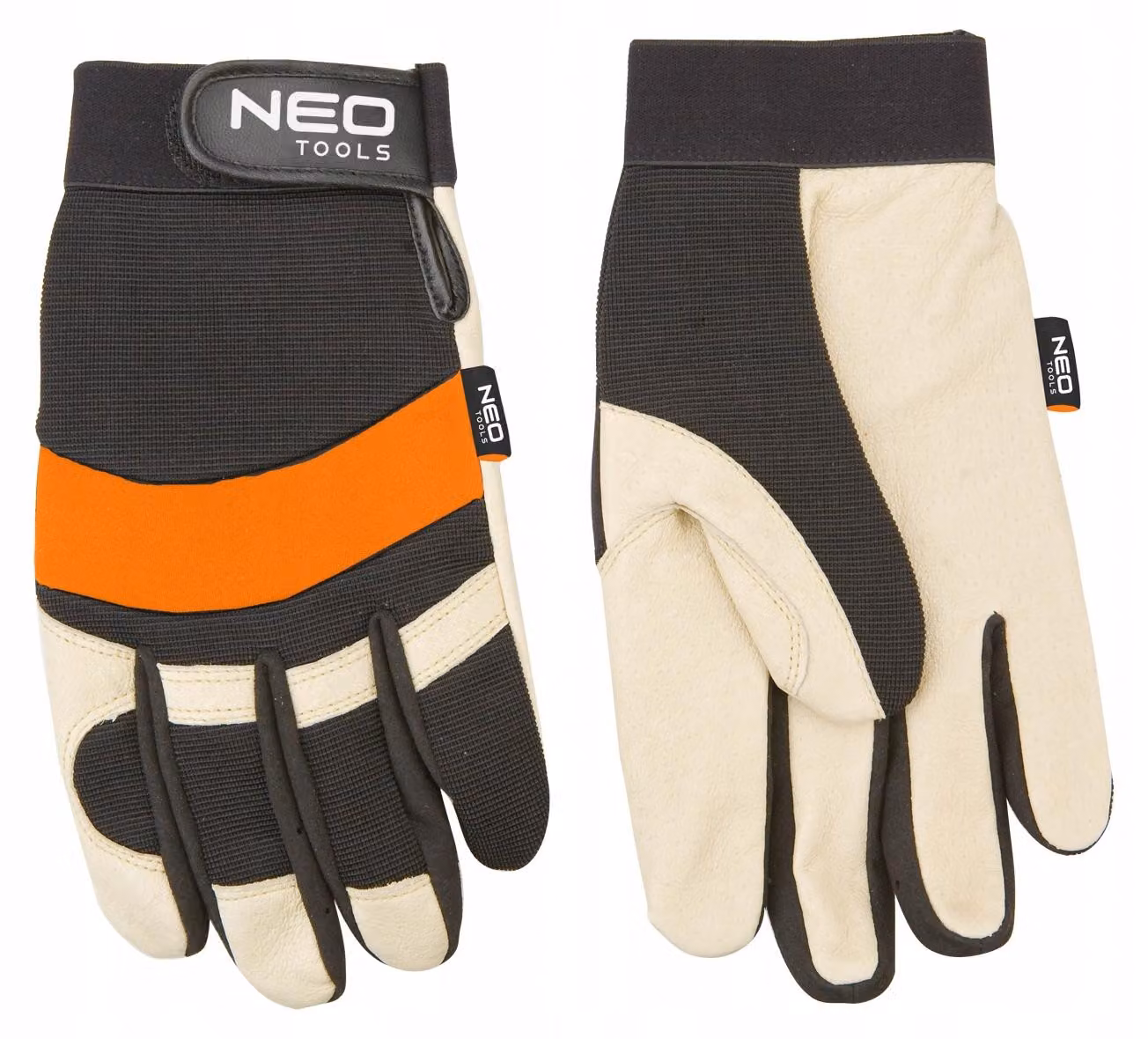NEO TOOLS Guanti da lavoro, in pelle di maiale, neoprene, 10"