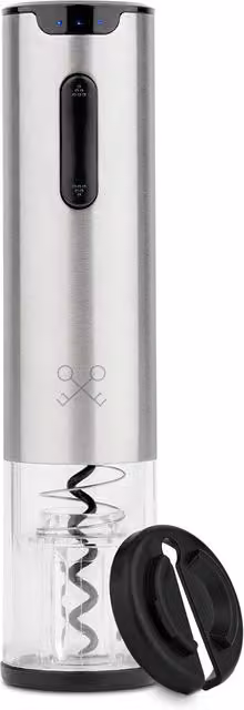 Cavatappi elettrico Les Petits Champs in acciaio inox color argento – 1