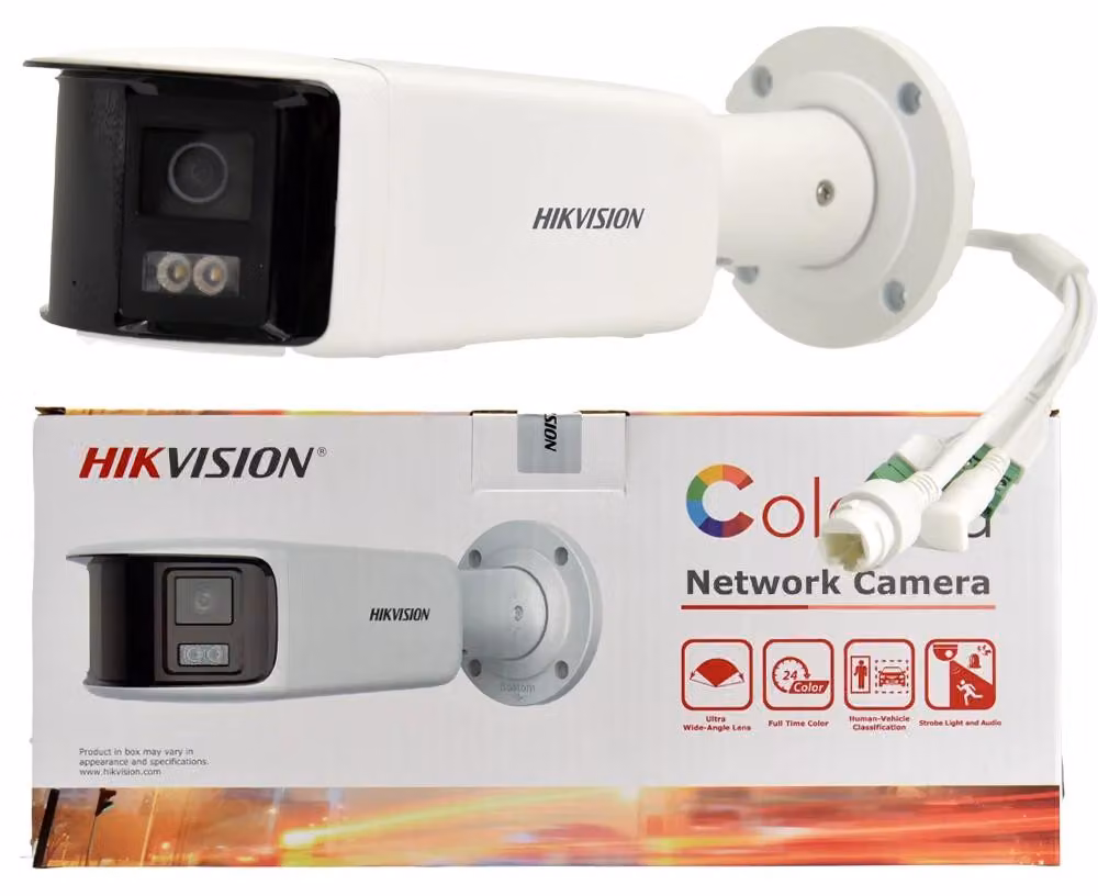 Telecamera di sorveglianza, risoluzione 8MP, funzioni di rilevamento intelligente, obiettivo da 4mm, colore bianco