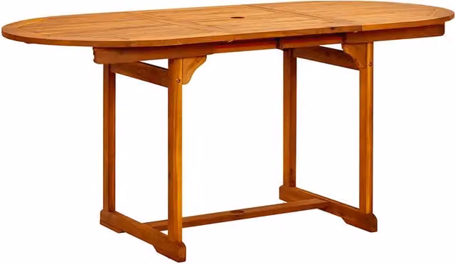 Tavolo da Pranzo per Esterni (120-170)x80x75 cm in Legno Acacia 316567