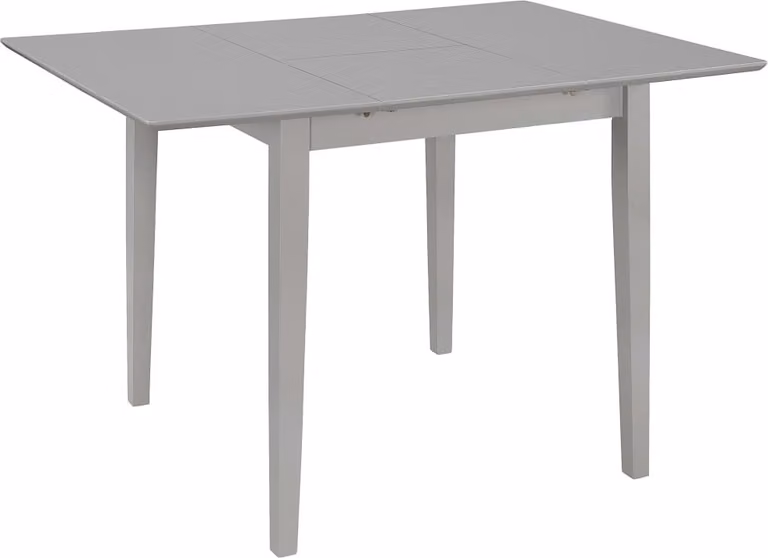 The Living Store Tavolo da pranzo allungabile grigio (80-120)x80x74 cm MDF