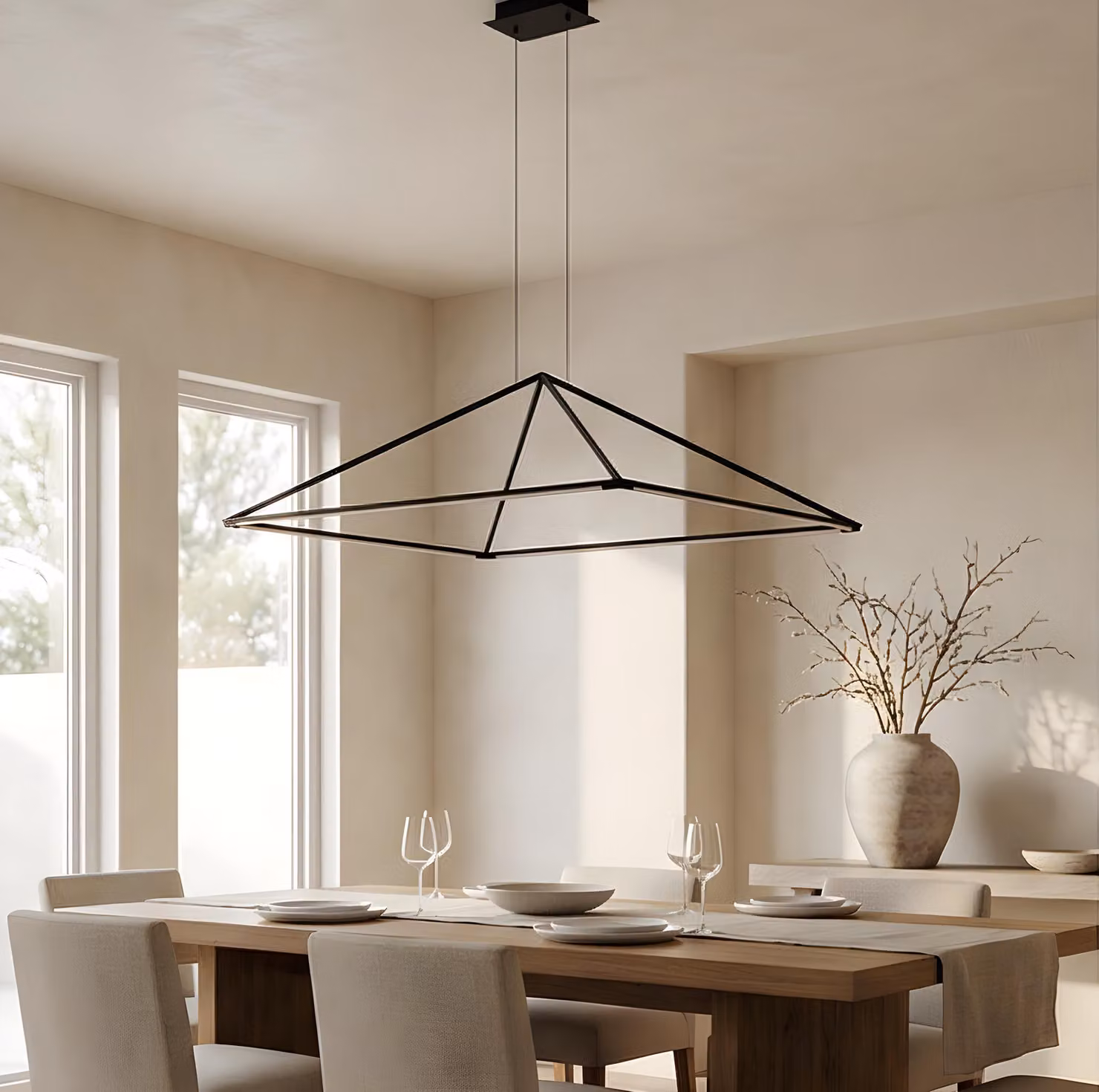 Lampada a sospensione LED C4, 29 W, luce bianco caldo, 2129 lumen, colore nero
