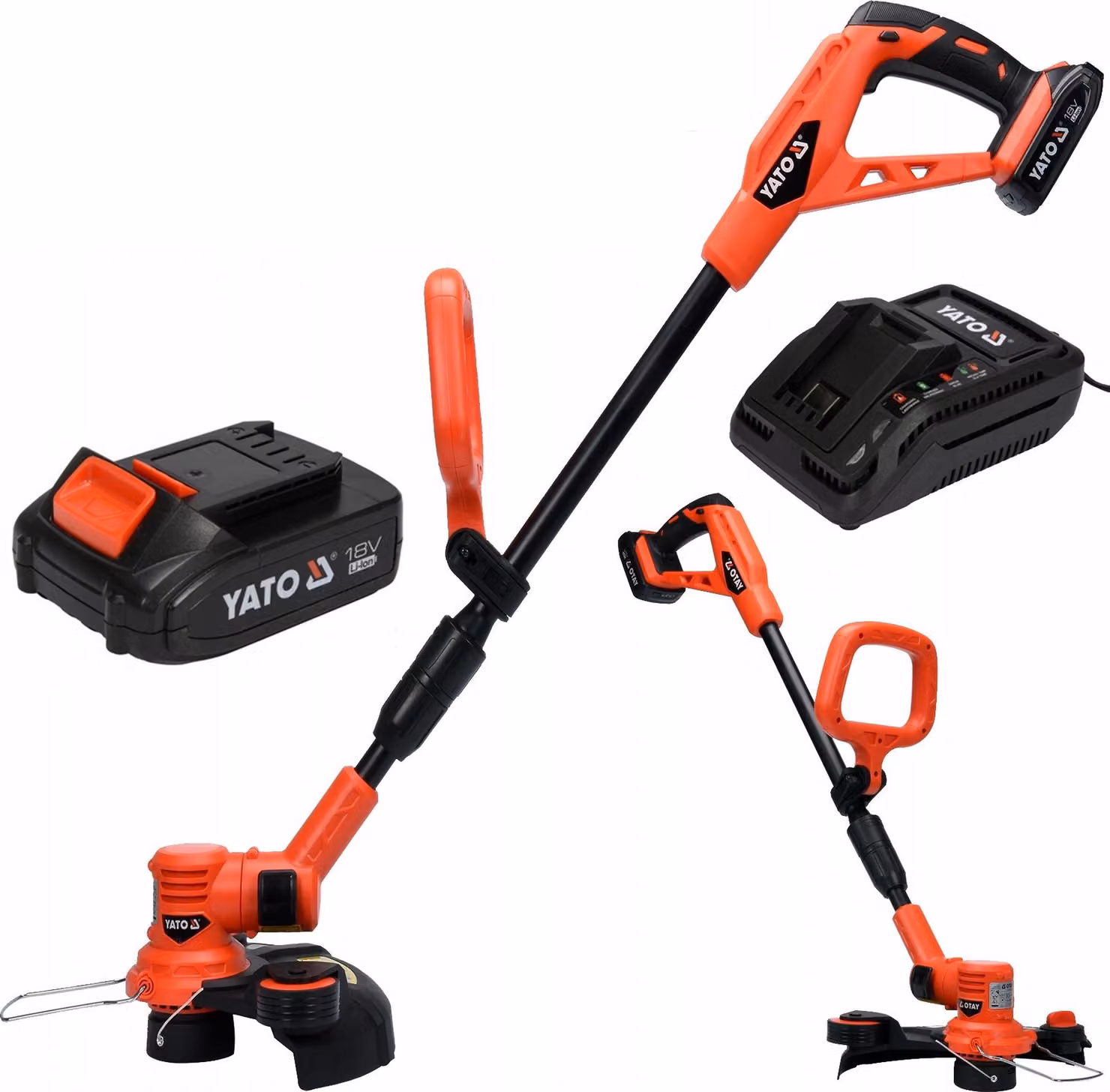Tagliabordi a batteria da 18 V (1 batteria da 2 Ah + caricabatterie)