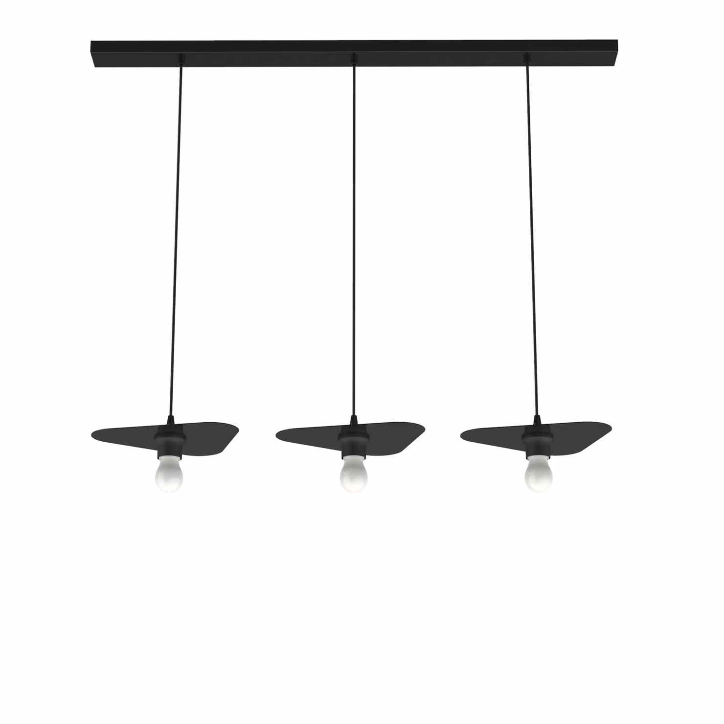 Lampada A Sospensione Cloud Lineare A 3 Luci, Monocolore Lucida