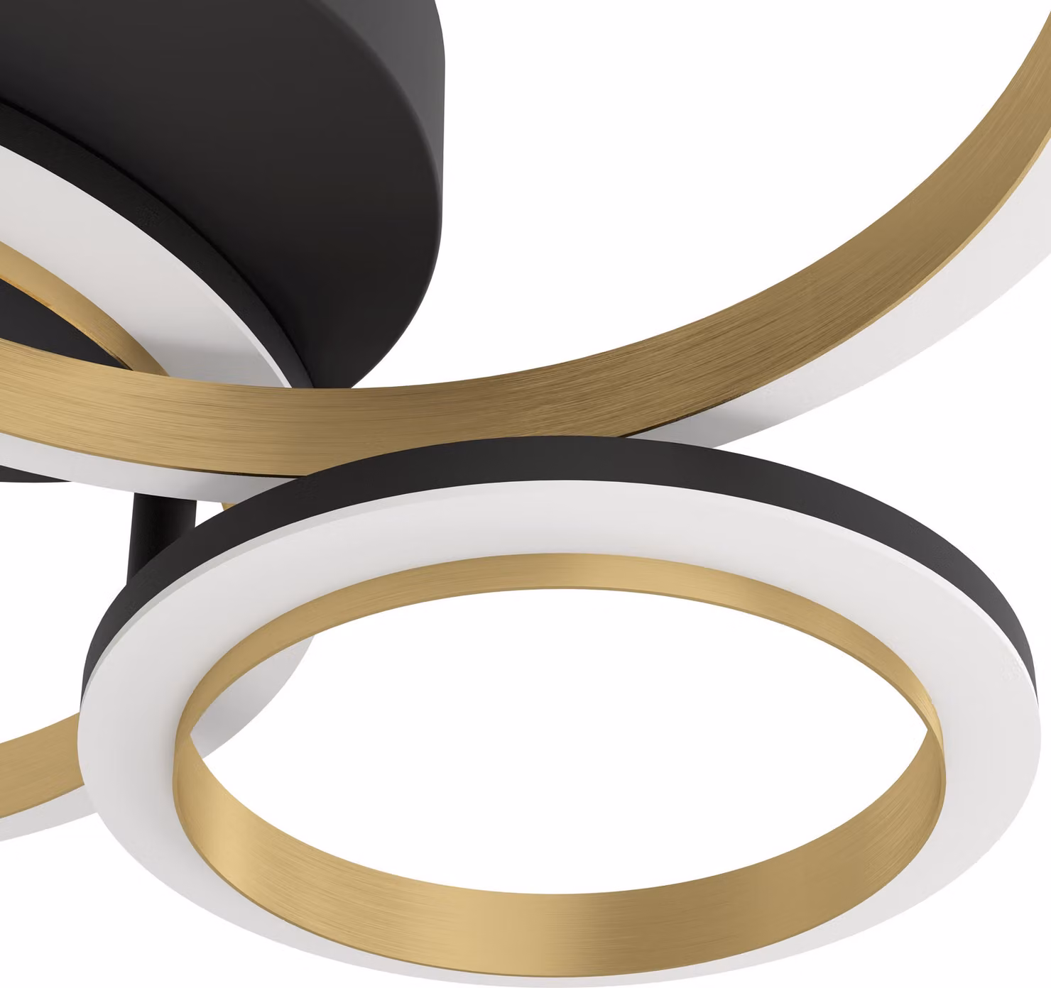 CALLIERA lampada da parete/soffitto Illuminazione - L49 x L44,5 x H11 cm - nero, ottone - IP20