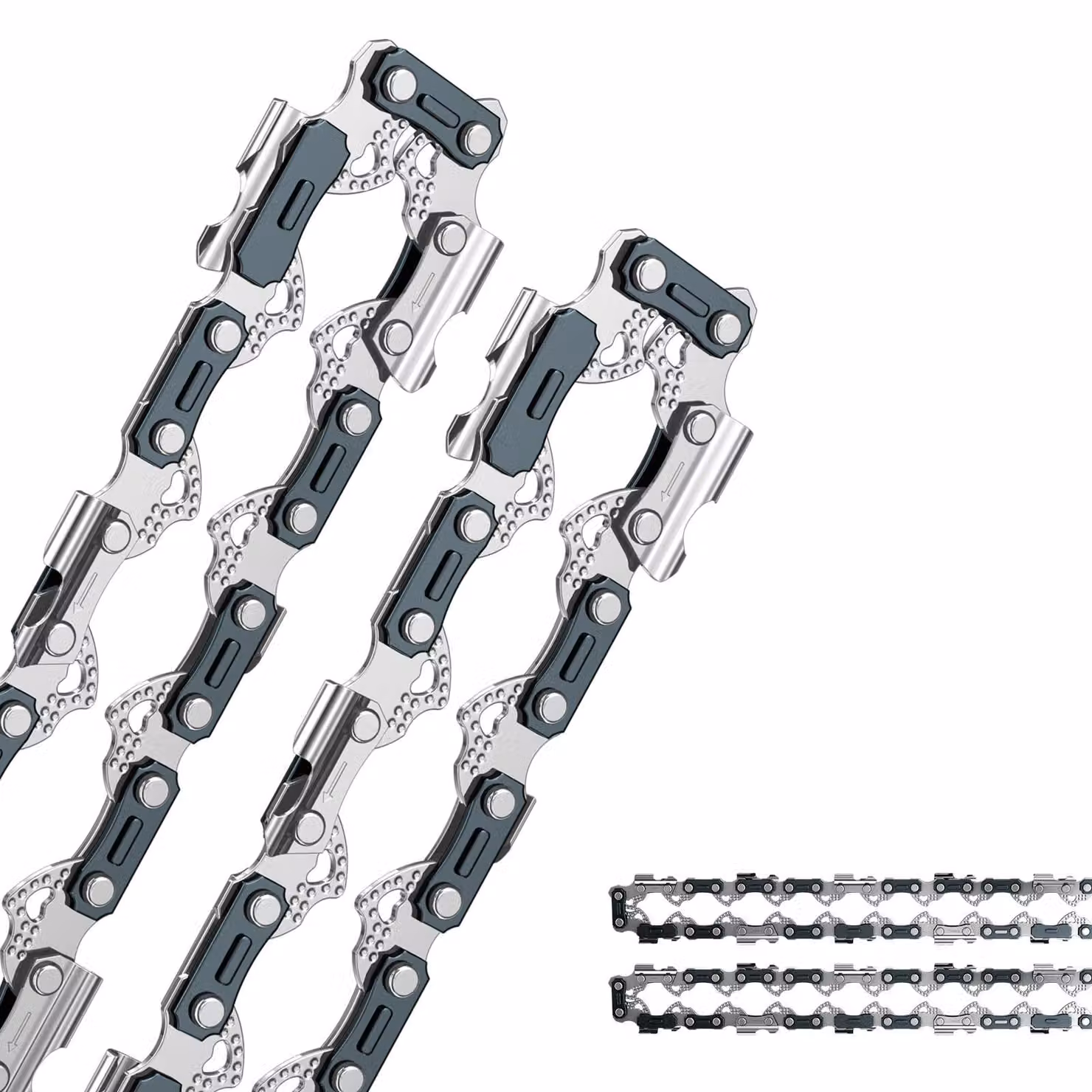 Catena per motosega da 16 pollici - 2 pezzi, con 60 maglie e spessore di 1,6 mm