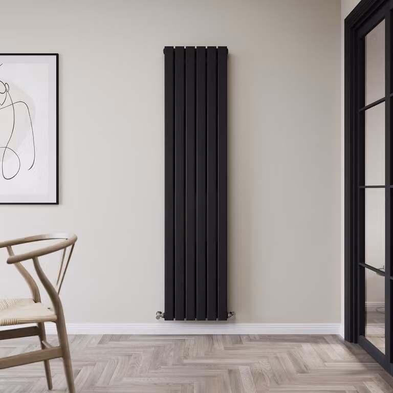Radiatore Convettore di Design  - Verticale  Tipo 21 - 1780mm x 420mm - Nero - Alpha by Hudson Reed