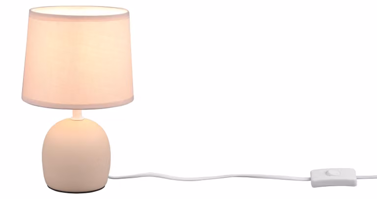 Lampada da tavolo MALU beige 1xE14x40W Vetroceramica / gesso dimensioni: 26x16x16 cm IP20 RL