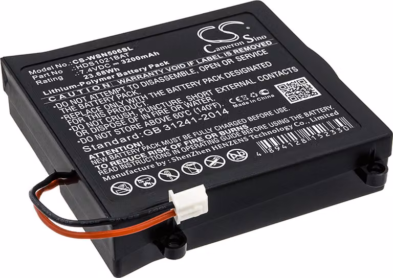 TECHTEK Batteria compatibile con [GW Instek] GDS-122 Series Oscilloscope, per [Owon] HDS-N oscilloscope, HDS1021M sostituisce 82DS-12201M0, per HDS10