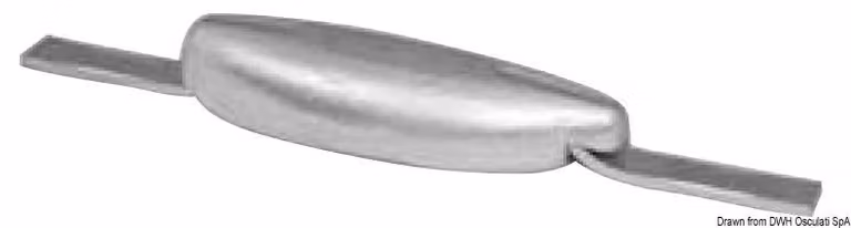 Anodo di alluminio per saldatura 390 g , 1 pezzo