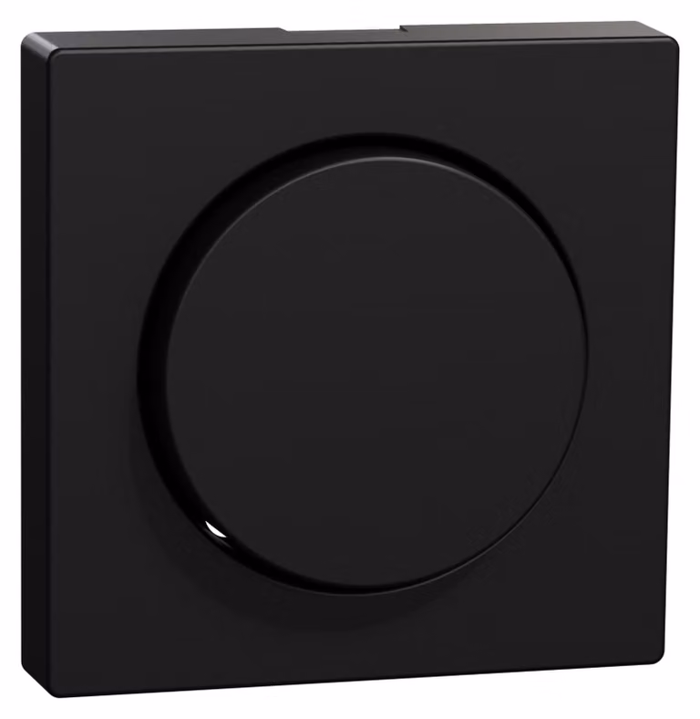 Merten MEG5250-0403 Piastra centrale con manopola Coperchio per dimmer M-Pure nero/opaco