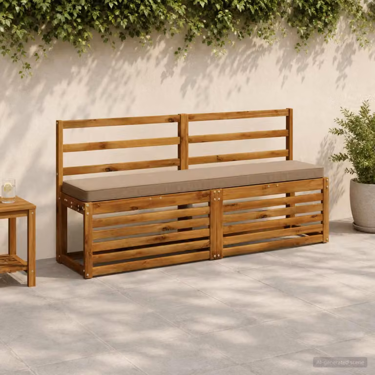 Cuscino per Panchina vidaXL VUGHT in Poliestere, Colore Beige