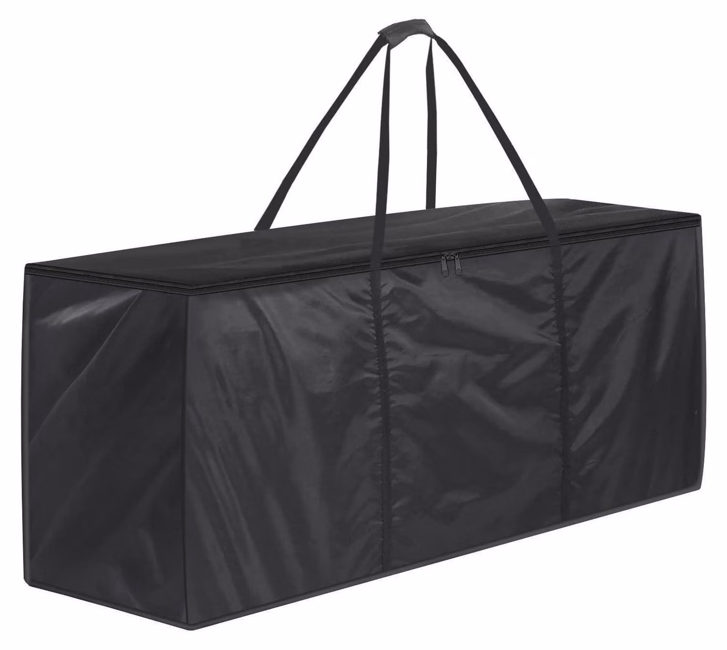 Borsa portaoggetti XXL da 670 litri per cuscini e imbottiture da giardino, impermeabile, antipolvere, dimensioni 173x51x76 cm, colore nero