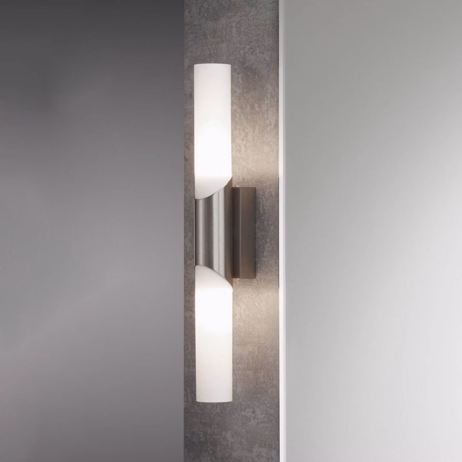 Briloner Applique da parete Splash, Alluminio / Grigio / Zincato, Soggiorno / Sala da pranzo, Metallo, Moderno, Applique