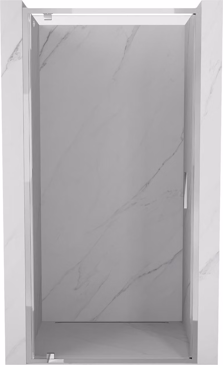 Mexen Exo porta doccia battente 60 cm, trasparente, cromo - 8181-060-000-01-00