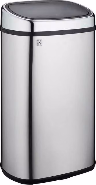 Cestino 60L CITY Inox - Contenitore di Rifiuti a 60 Litri con Sensore e Chiusura Automatica